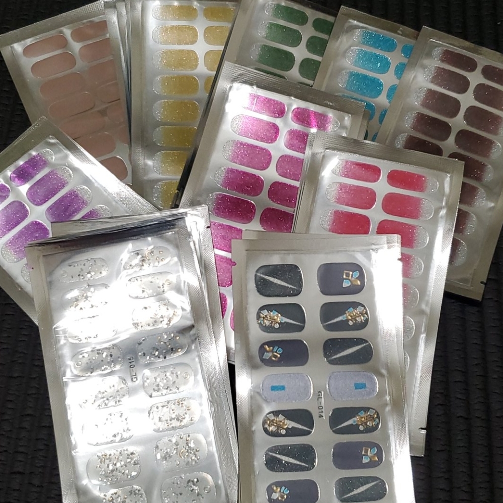 10 Sheets Nail Wrap Full Cover